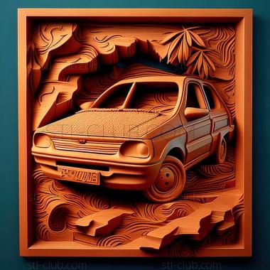 3D модель Ford Festiva (STL)